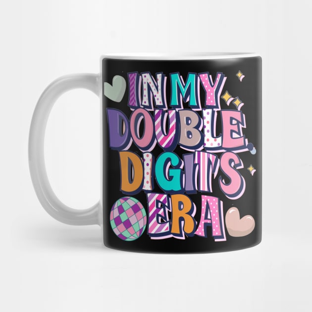 In My Double Digits Era 10 Year Old Birthday 10th Birthday for Girls Birthday Party by AlmaDesigns